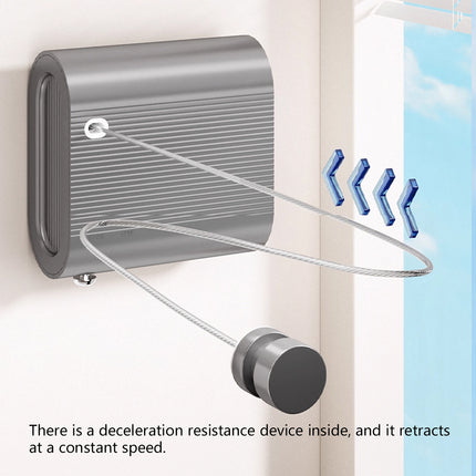 Retractable No-Drill Invisible Washing line 4.2M Length for Laundry Drying