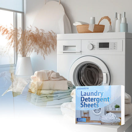 2 Boxes 80 Sheets Concentrated Laundry Detergent Sheets Active Stain Removal
