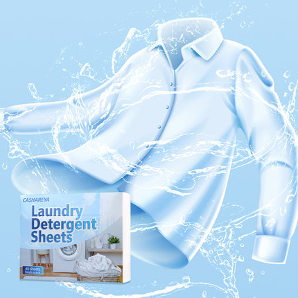 2 Boxes 80 Sheets Concentrated Laundry Detergent Sheets Active Stain Removal