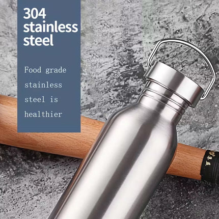 Stainless Steel Sports Water Bottle 350Ml/600Ml Portable Gym Hiking Leak Proof