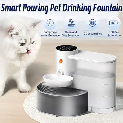 Automatic Pet Water Dispenser Cat Fountain Drinking Bowl Portable Water Feeder