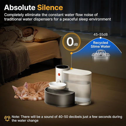Automatic Pet Water Dispenser Cat Fountain Drinking Bowl Portable Water Feeder