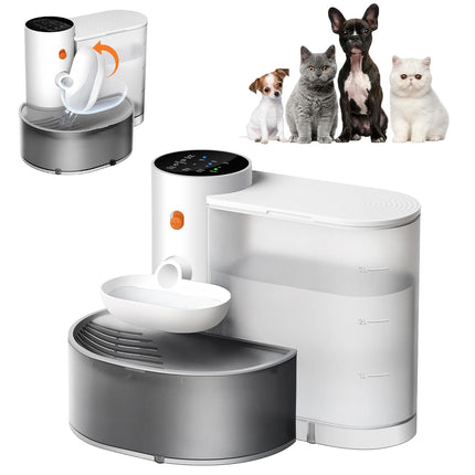 Automatic Pet Water Dispenser Cat Fountain Drinking Bowl Portable Water Feeder