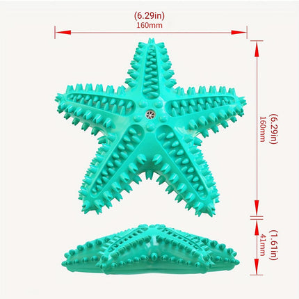 Pet Starfish Floating Dog Toy Audible Water Toy for Dogs Interactive Play Fun