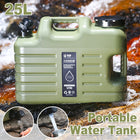 Water Container 25L Jerry Can Outdoor Storage Barrel Portable Bucket for Camping