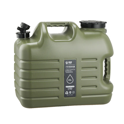 Water Container 25L Jerry Can Outdoor Storage Barrel Portable Bucket for Camping