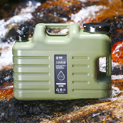 Water Container 25L Jerry Can Outdoor Storage Barrel Portable Bucket for Camping