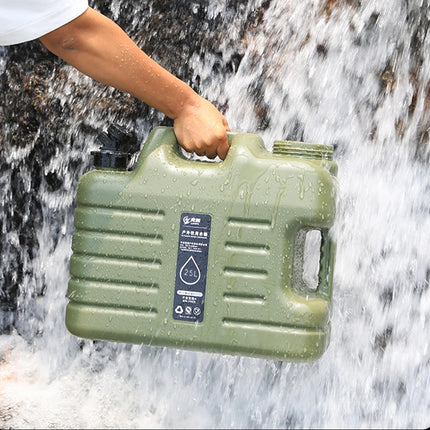 Water Container 25L Jerry Can Outdoor Storage Barrel Portable Bucket for Camping