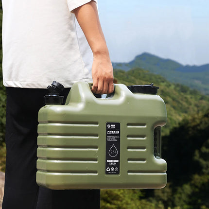 Water Container 25L Jerry Can Outdoor Storage Barrel Portable Bucket for Camping