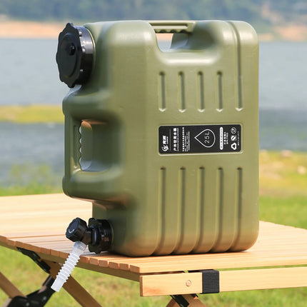 Water Container 25L Jerry Can Outdoor Storage Barrel Portable Bucket for Camping