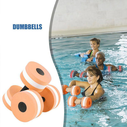 Water Dumbbells Aquatic Exercise Dumbells Water Aerobics Workouts Barbells - Aimall