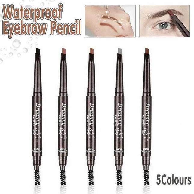 Waterproof Eyebrow Pencil Eye Brow Eyeliner Pen With Brush Makeup Cosmetic Tool - Aimall