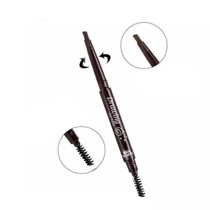 Waterproof Eyebrow Pencil Eye Brow Eyeliner Pen With Brush Makeup Cosmetic Tool - Aimall