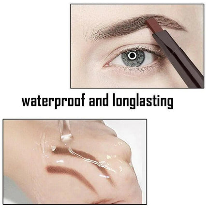 Waterproof Eyebrow Pencil Eye Brow Eyeliner Pen With Brush Makeup Cosmetic Tool - Aimall