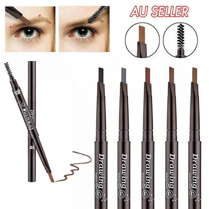 Waterproof Eyebrow Pencil Eye Brow Eyeliner Pen With Brush Makeup Cosmetic Tool - Aimall