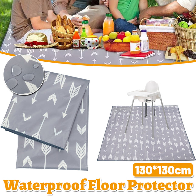 Non Slip Waterproof Floor Mat High Chair Picnic Tablecloth Play Protector