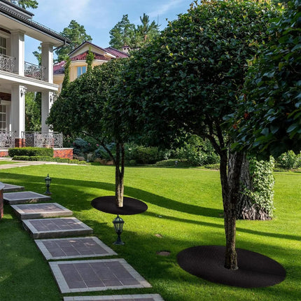 10PCS Weed Barrier Disc Mats 80CM Garden Grass Control Mat Ground Cover Mats