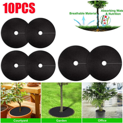 10PCS Weed Barrier Disc Mats 80CM Garden Grass Control Mat Ground Cover Mats