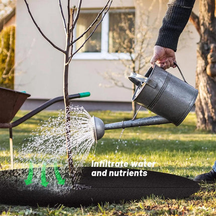 10PCS Weed Barrier Disc Mats 80CM Garden Grass Control Mat Ground Cover Mats