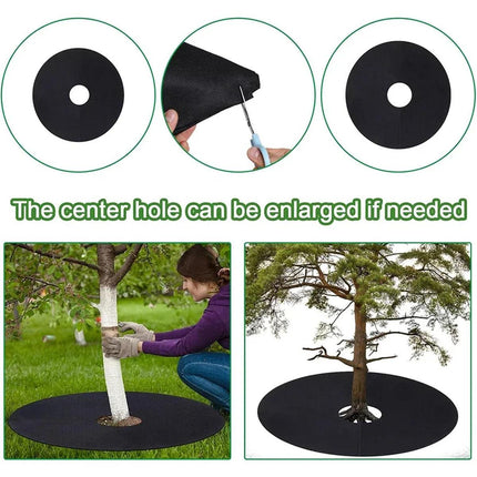 10PCS Weed Barrier Disc Mats 80CM Garden Grass Control Mat Ground Cover Mats