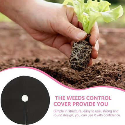 10PCS Weed Barrier Disc Mats 80CM Garden Grass Control Mat Ground Cover Mats