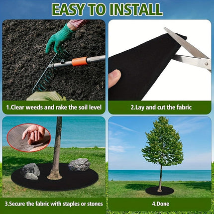 10PCS Weed Barrier Disc Mats 80CM Garden Grass Control Mat Ground Cover Mats