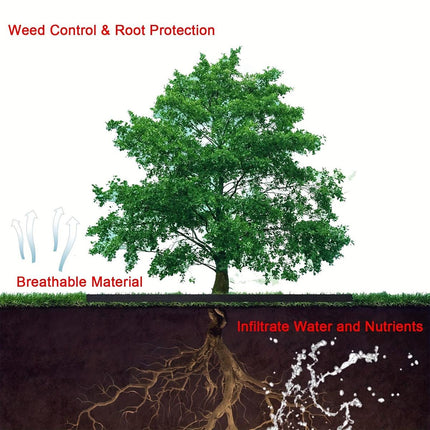 10PCS Weed Barrier Disc Mats 80CM Garden Grass Control Mat Ground Cover Mats