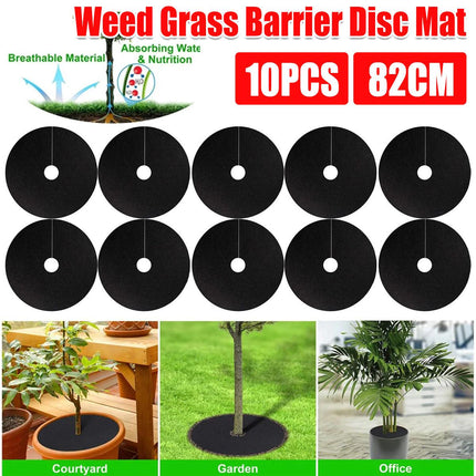 10PCS Weed Barrier Disc Mats 80CM Garden Grass Control Mat Ground Cover Mats