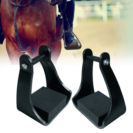 2pcs Plastic Stirrups Adjustable Horse Riding Equestrian Training Stable Riding