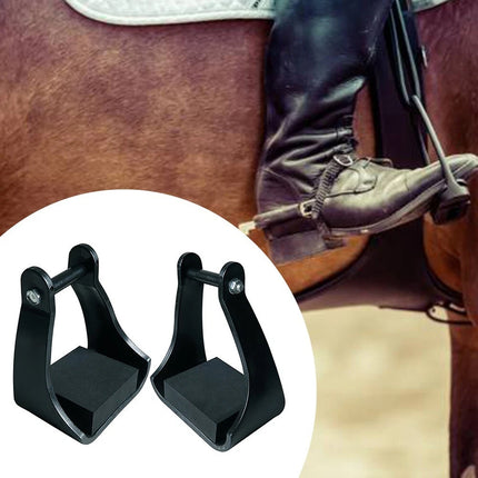 2pcs Plastic Stirrups Adjustable Horse Riding Equestrian Training Stable Riding