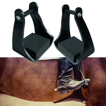 2pcs Plastic Stirrups Adjustable Horse Riding Equestrian Training Stable Riding