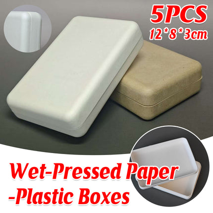 5PCS Jewelry Display Box Paper Plastic Jewelry Gift Box Packaging Protable
