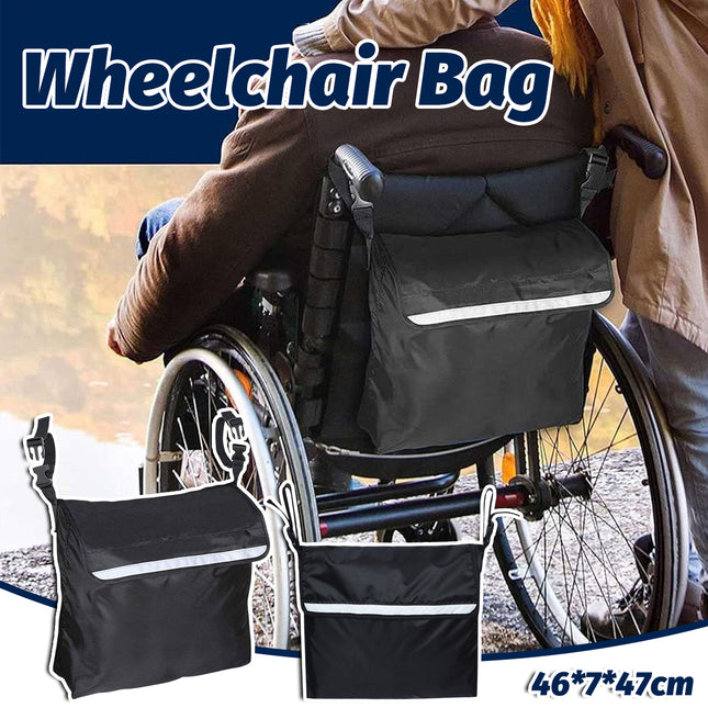 Wheelchair Back Bag Waterproof Wheel Chair Storage Pouch for Most Wheelchairs