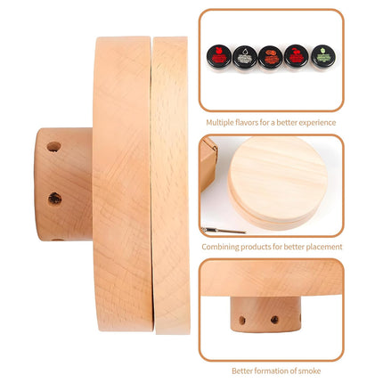 5 Flavors Wood Chips Whisky Smoked Set for Whiskey Cocktail Beer Smoking Use