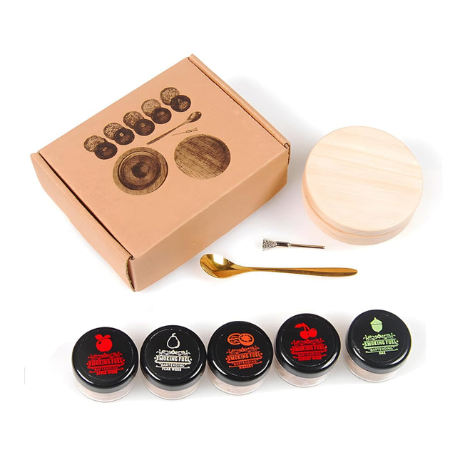5 Flavors Wood Chips Whisky Smoked Set for Whiskey Cocktail Beer Smoking Use