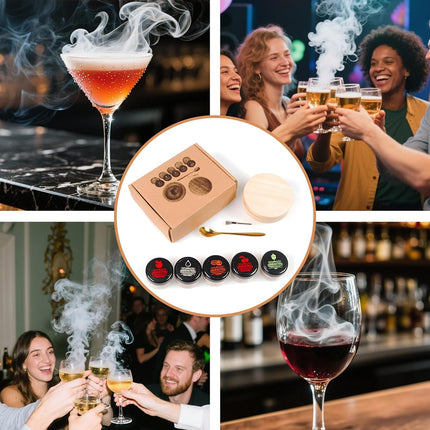 5 Flavors Wood Chips Whisky Smoked Set for Whiskey Cocktail Beer Smoking Use