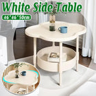 Simple Side Table Cream Coffee Table Sofa End Table Modern Living Room Furniture