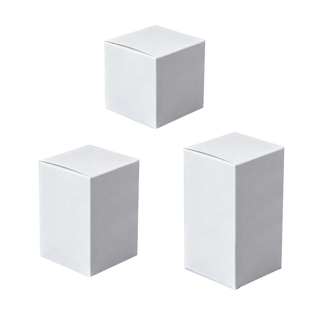 50PCS White Cardboard Gift Box for Birthday Christmas Craft Small Gift Packaging