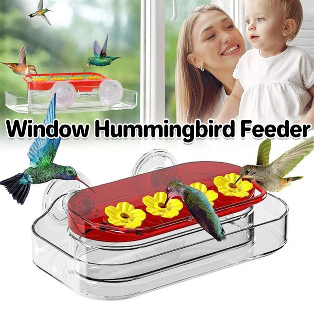 Window Mounted Hummingbird Feeder Easy to Install Feeding Station