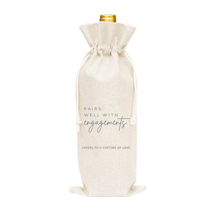 10CPS Wine Bottle Gift Bag Single Bottole for Christmas Birthday Party Present