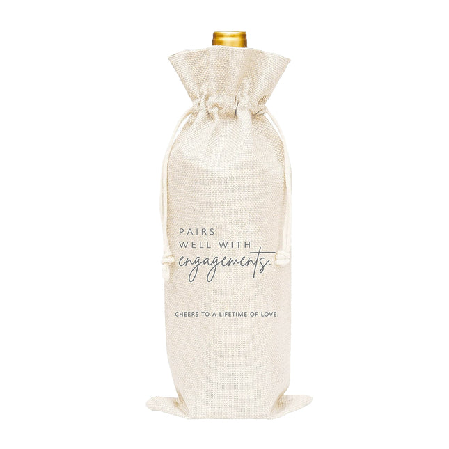 10CPS Wine Bottle Gift Bag Single Bottole for Christmas Birthday Party Present