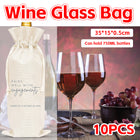 10CPS Wine Bottle Gift Bag Single Bottole for Christmas Birthday Party Present