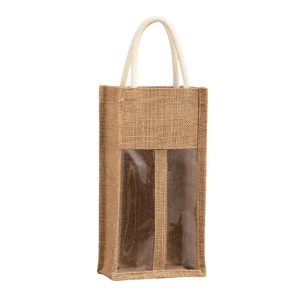 5PCS Wine Bottle Bags Tote Carrier Gift Bag Durable Single or Double Bottles