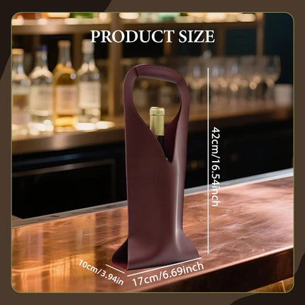 Single Wine Bottle Bag Tote Carrier Gift Bag with Handle 3 Colours Durable