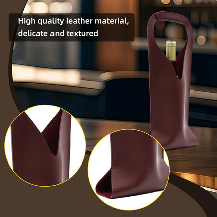Single Wine Bottle Bag Tote Carrier Gift Bag with Handle 3 Colours Durable