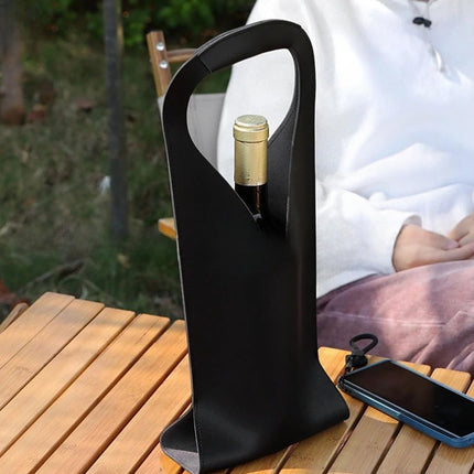 Single Wine Bottle Bag Tote Carrier Gift Bag with Handle 3 Colours Durable