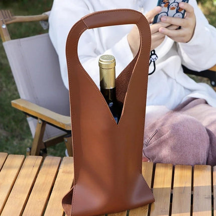 Single Wine Bottle Bag Tote Carrier Gift Bag with Handle 3 Colours Durable