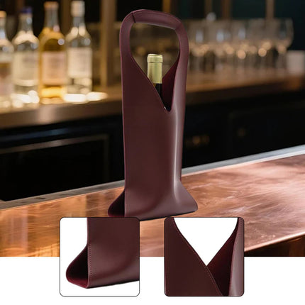 Single Wine Bottle Bag Tote Carrier Gift Bag with Handle 3 Colours Durable
