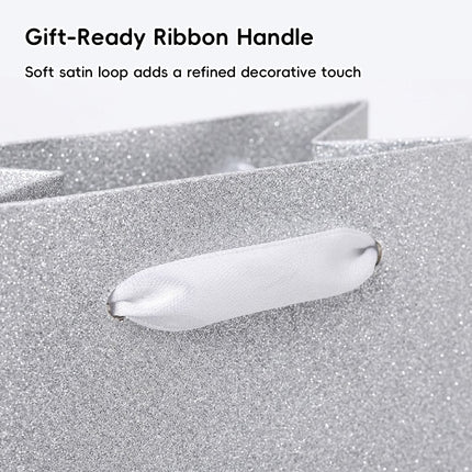 Glitter Wine Bottle Gift Bags 20 Pack Gold or Silver