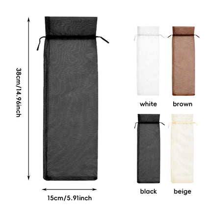 Organza Wine Bottle Gift Bags 30 Pack Drawstring Sheer Favour Pouches